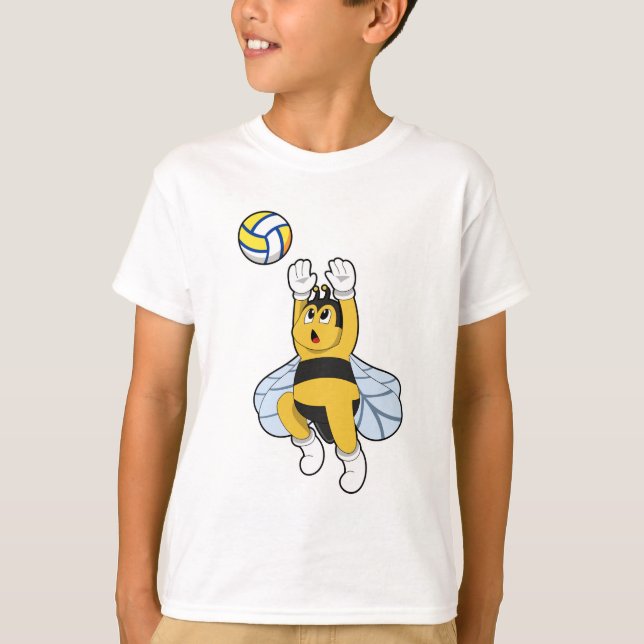Bee at Volleyball Sports T-Shirt (Front)