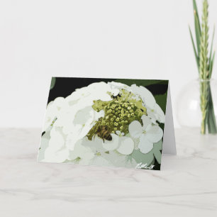 Bee at work white card