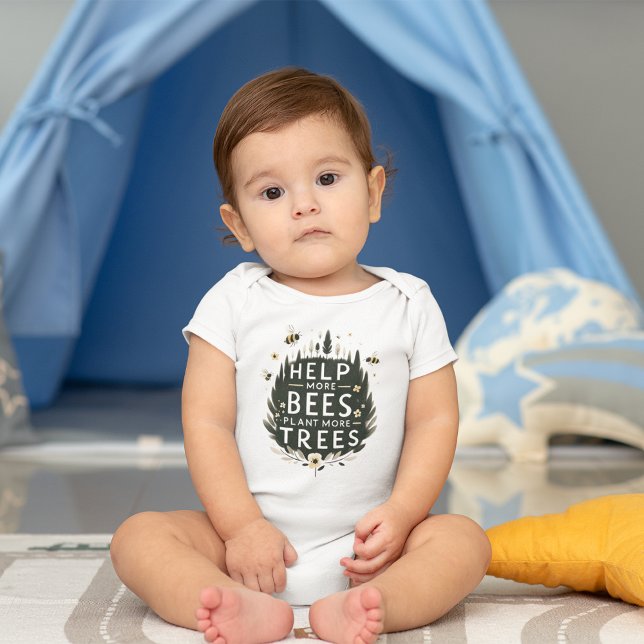Bee-autiful World Baby Bodysuit (Creator Uploaded)