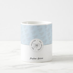 Bee Awesome Silver Bee Personalised Monogram Coffee Mug