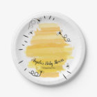 Bee Baby Show Party Paper Plates