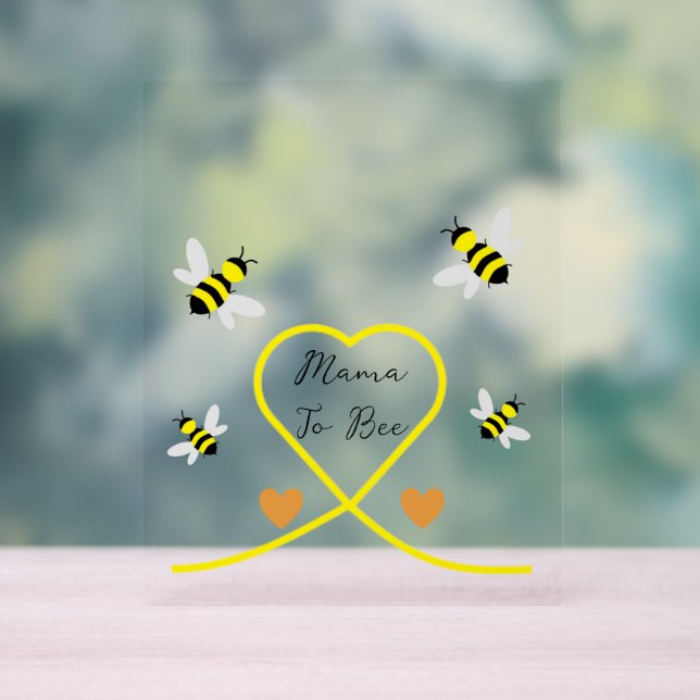 Bee Baby Shower Acrylic Sign (Neutral)