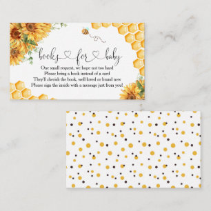 Bee Baby Shower Books For Baby  Enclosure Card