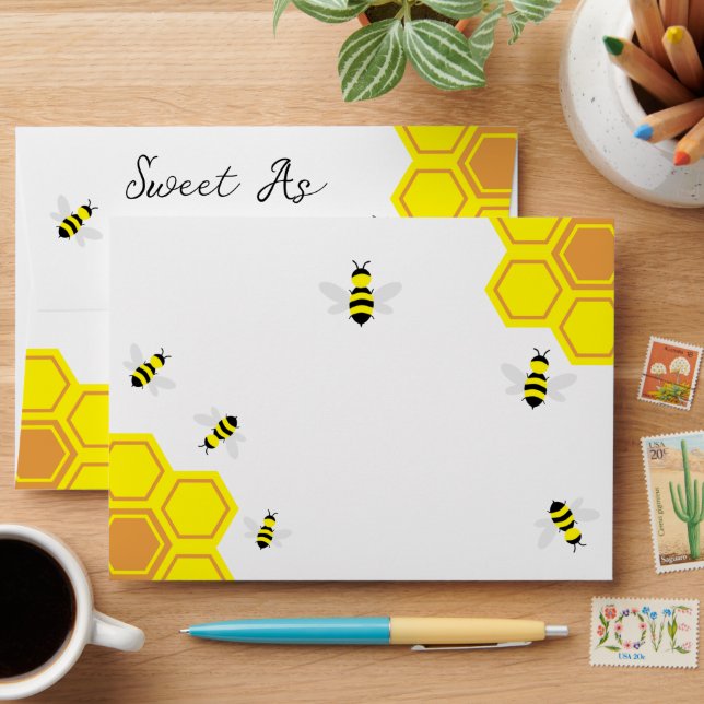 Bee Baby Shower Envelope (Desk)