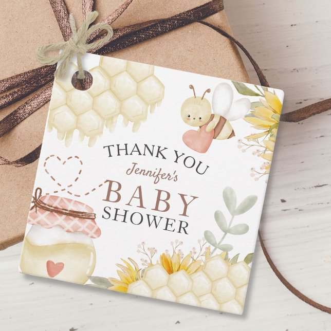 Bee Baby Shower Favour Favour Tags (Creator Uploaded)