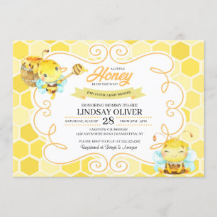 Bee Baby Shower Invitation