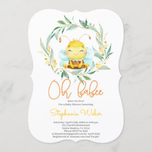 Bee Baby Shower Invitation