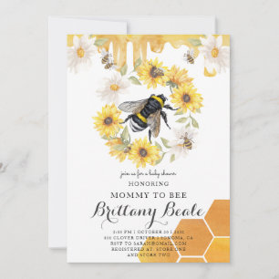 Bee Baby Shower Invitation