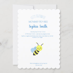Bee Baby Shower Invitation