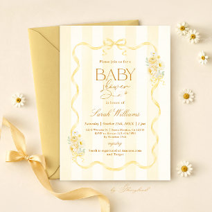 Bee Baby Shower Invitation