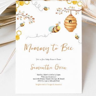 Bee Baby Shower Invitation