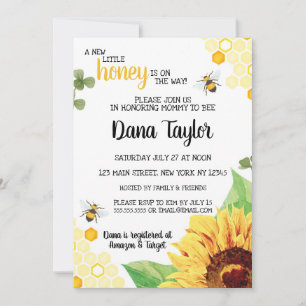 Bee Baby Shower Invite - Mummy to Bee Invitation