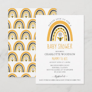 Bee Baby Shower Mummy To Bee Invitation