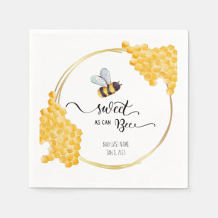 Bee Baby Shower Napkin