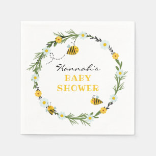 Bee Baby Shower Napkin