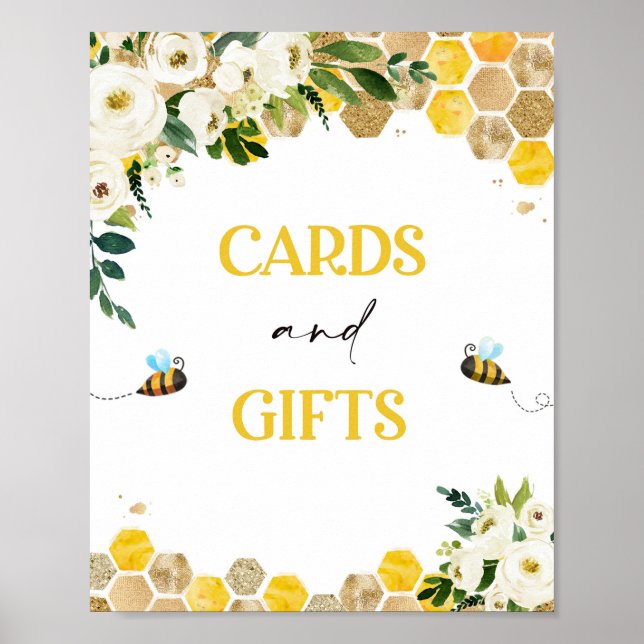 Bee Baby Shower Party Sign Mummy To Bee Decor Sign (Front)