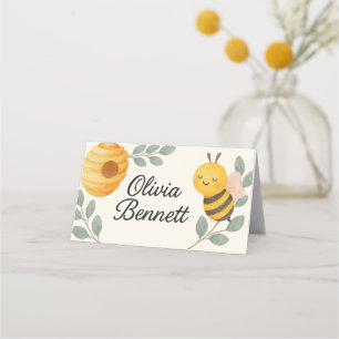Bee Baby Shower Place Card 