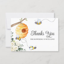 Bee Baby Shower Thank You