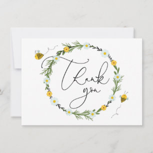 Bee Baby Shower Thank You Card