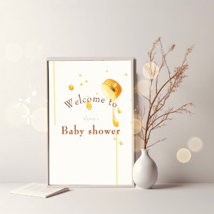 bee baby shower welcome sign