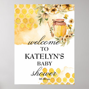 Bee Baby Shower Welcome Sign