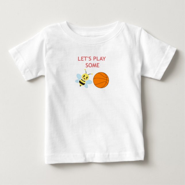 Bee Ball Romper Baby T-Shirt (Front)