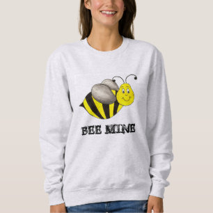 Bee Be Mine Yellow Bumblebee Valentine's Day Love Sweatshirt
