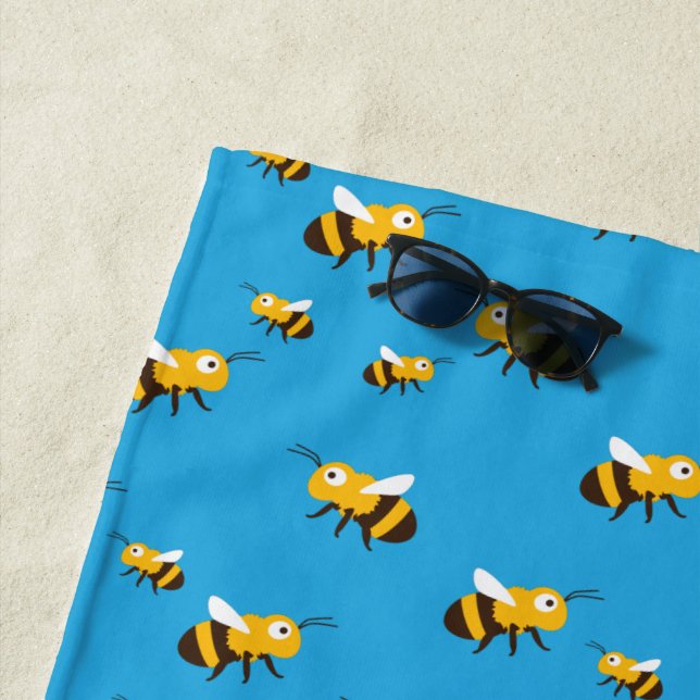 Bee Beach Towel (In Situ)