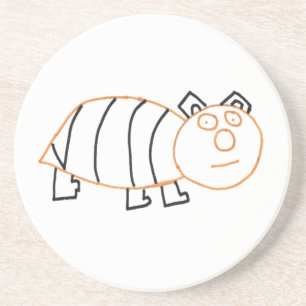 Bee Bear Sandstone Coaster