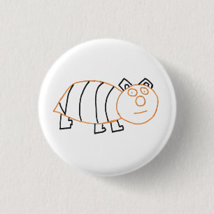 Bee Bear Small, 3.2 cm (1.25") Round Badge