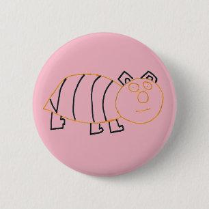 Bee Bear Standard, 5.7 cm (2.25") Round Badge