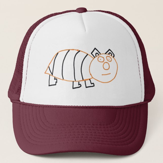 Bee Bear Trucker Hat (Front)