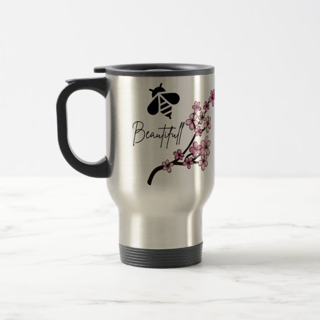 bee beautifull travel mug (Left)