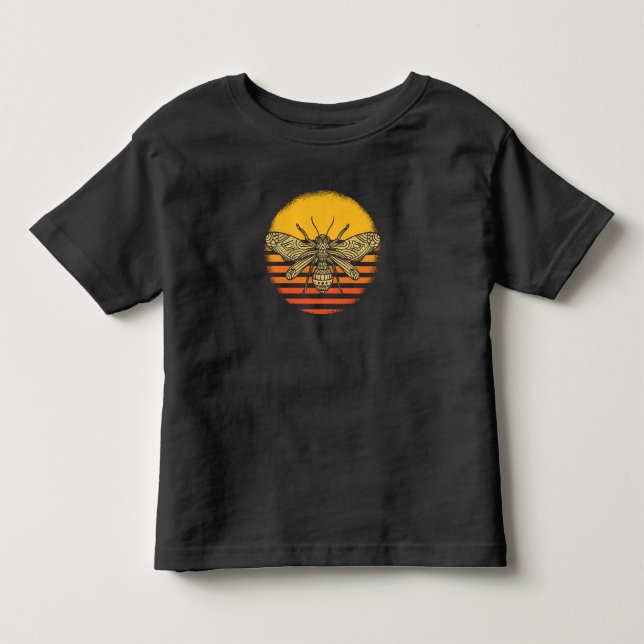 Bee Beekeeper Beekeeping Retro Gift Toddler T-Shirt (Front)
