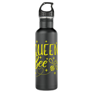 Bee Beekeeper Cute Beekeeper Queen Bee Crown Bee Q 710 Ml Water Bottle