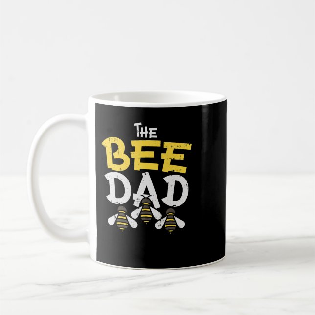 Bee Beekeeper The Bee Dad Funny Beekeeping Apiaris Coffee Mug (Left)