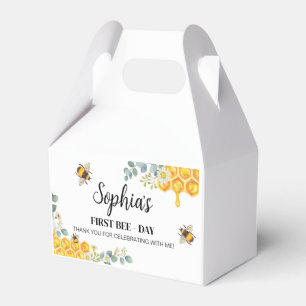 Bee Birthday Favor Box Bumble Bee