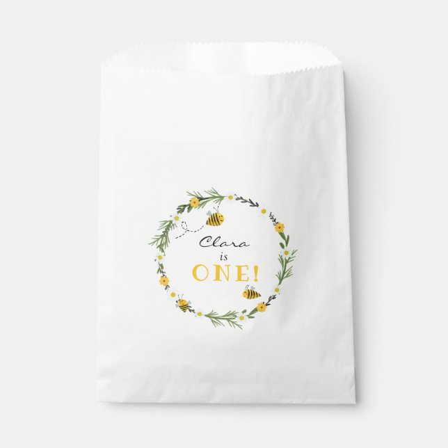 Bee Birthday Favour Bags (Front)