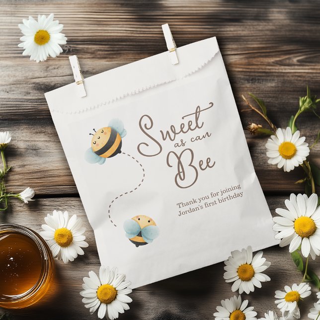 Bee Birthday  Favour Bags (Creator Uploaded)