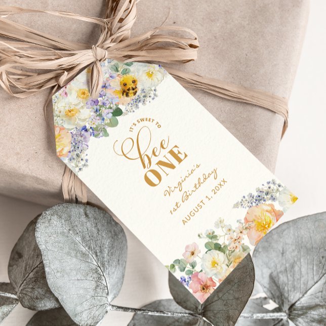 Bee Birthday Gift Tags (Bee Birthday Gift Tags
)