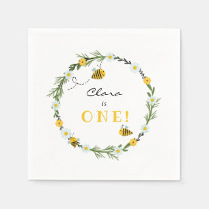 Bee Birthday Napkin