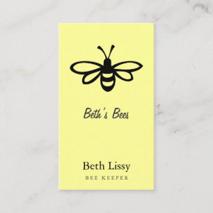 Bee [black] business card