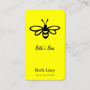 Bee [black] business card