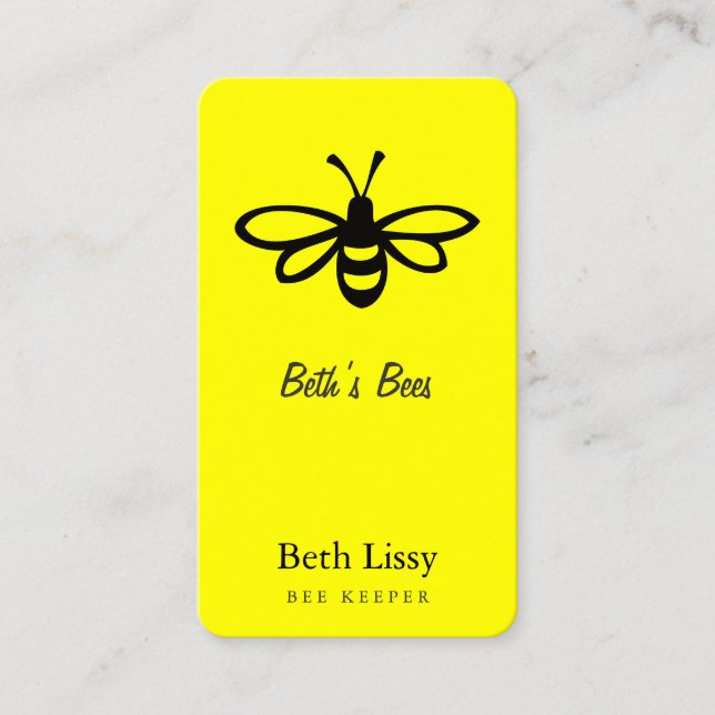 Bee [black] business card (Front)
