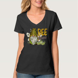Bee Blessed Gnome Bee Kind Kindness Positive Gnome T-Shirt