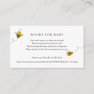 Bee Books for Baby insert card