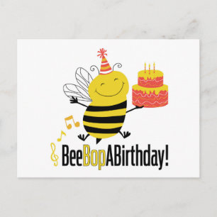 Bee Bop A Birthday Postcard