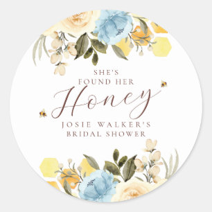 Bee Bridal Shower Classic Round Sticker