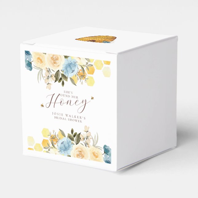 Bee Bridal Shower Favour Box (Front Side)