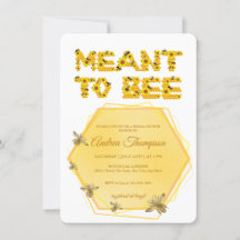 Bee Bridal Shower Invitation | Meant to Bee